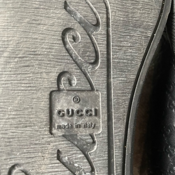 GUCCI Authentic Black Leather High Top Women’s Sneakers with box - Picture 6 of 15